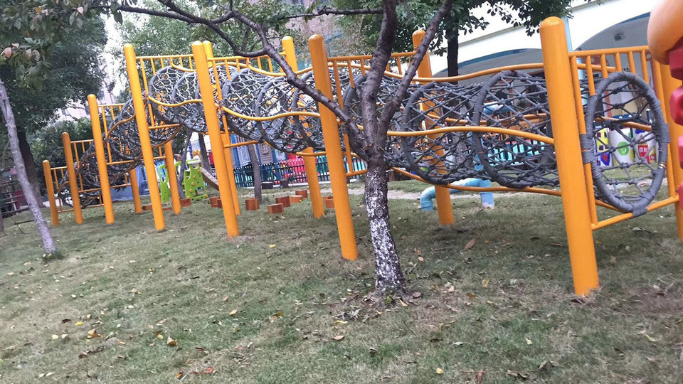 Rope net playground