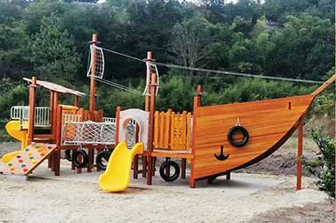 Wooden playground